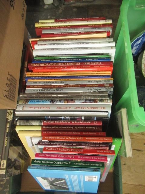 TWO BOXES OF RAILWAY BOOKS Image