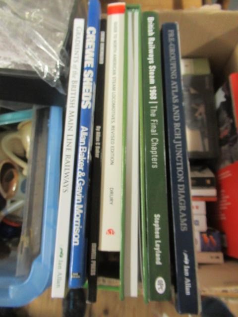 BOX OF RAILWAY AND OTHER BOOKS Image