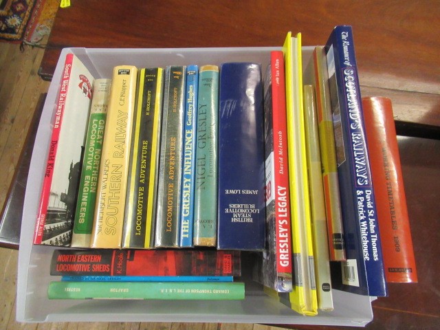 TWO BOXES OF RAILWAY BOOKS Image