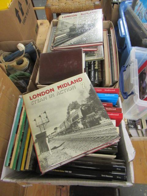 TWO BOXES OF RAILWAY BOOKS Image