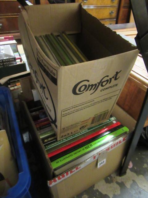 THREE BOXES OF RAILWAY BOOKS Image