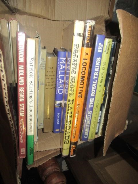 THREE BOXES OF RAILWAY BOOKS Image