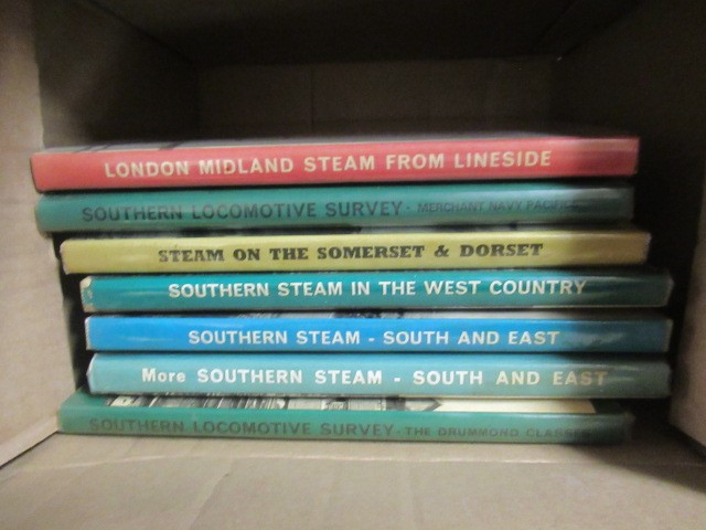 THREE BOXES OF RAILWAY BOOKS Image