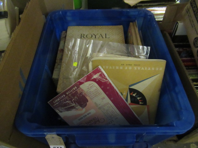 BOX OF OLD RAILWAY EPHEMERA ETC Image