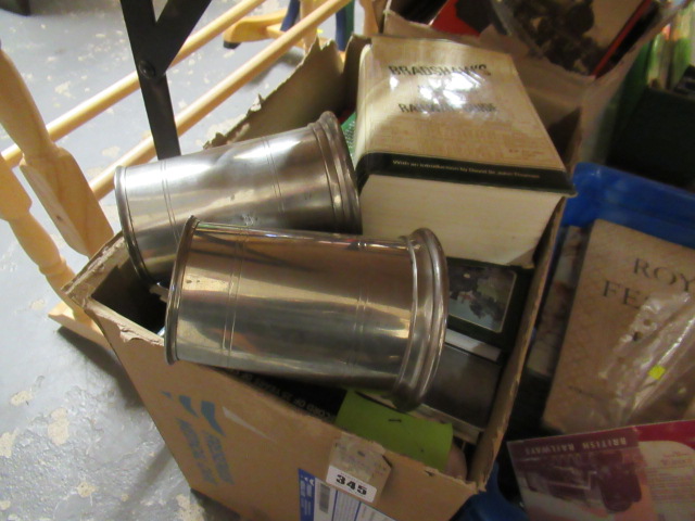 TWO BOXES OF RAILWAY BOOKS ETC Image