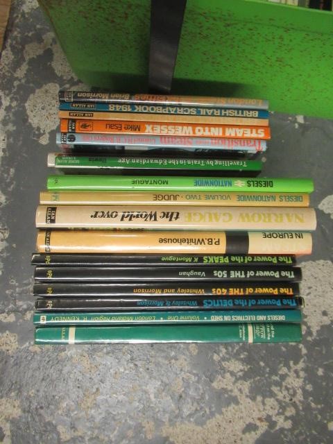 TWO BOXES OF RAILWAY BOOKS ETC Image