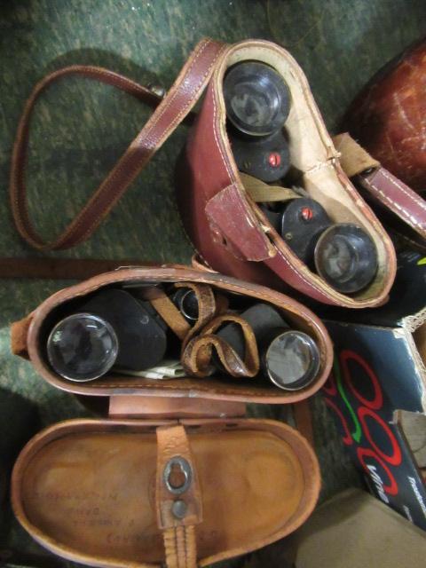 TWO PAIRS CASED BINOCULARS Image