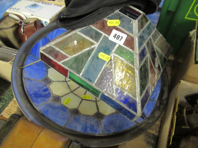 TWO TIFFANY LAMP SHADES Image