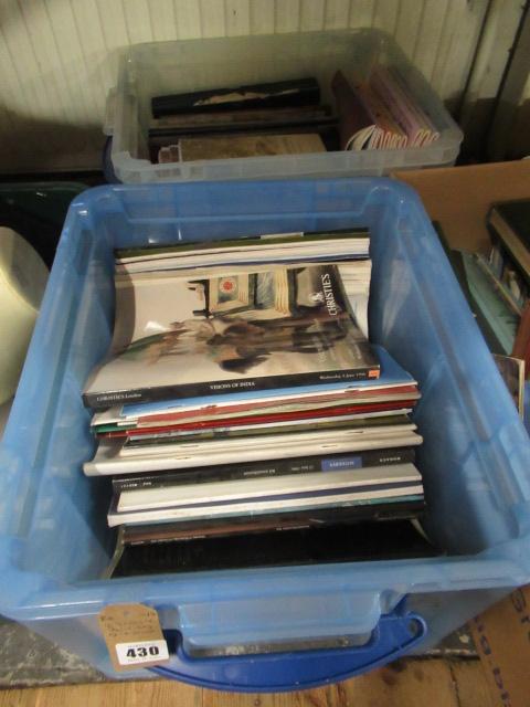 TWO BOXES OF AUCTION CATALOGUES Image