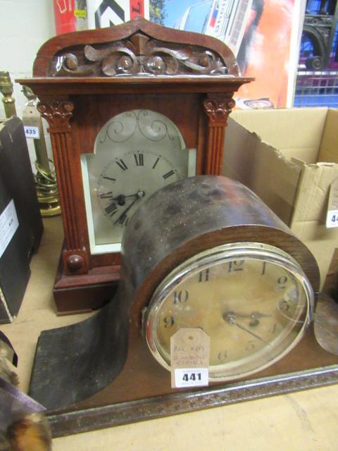 TWO MANTEL CLOCKS Image