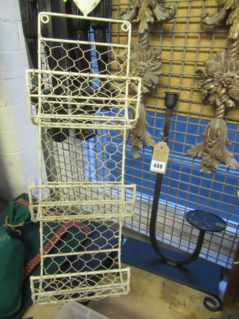 METAL CANDLE HOLDER AND WIRE WALL HANGING Image