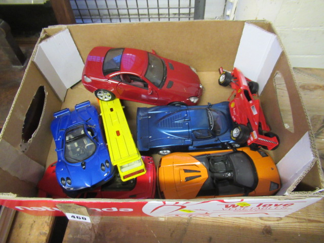 BOX OF TOY SPORTS CARS ETC Image