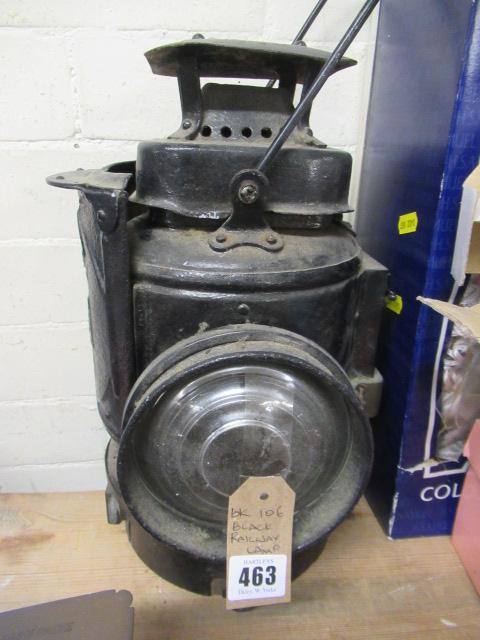 BLACK RAILWAY LAMP Image