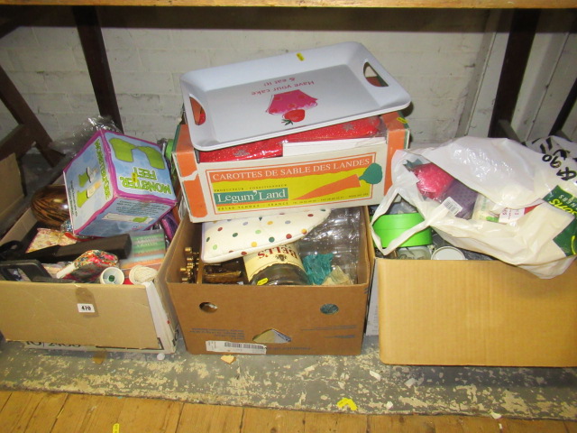FOUR BOXES OF MISCELLANEOUS INCLUDING BOXED MONSTER FEET Image