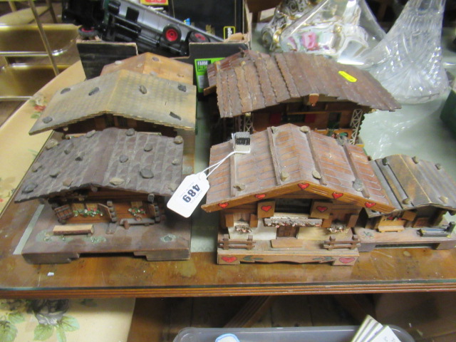 SEVEN SWISS CHALET MUSICAL BOXES Image
