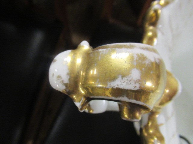 LARGE FRENCH STYLE CERAMIC VASE OF ROCOCO FORM Image