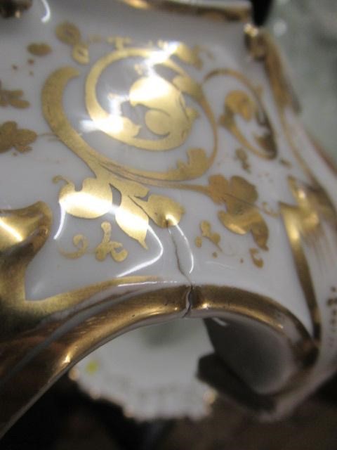 LARGE FRENCH STYLE CERAMIC VASE OF ROCOCO FORM Image