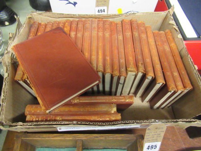 SET OF WALTER SCOTT LEATHER BOOKS Image