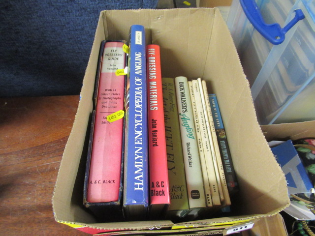 BOX OF FISHING BOOKS Image