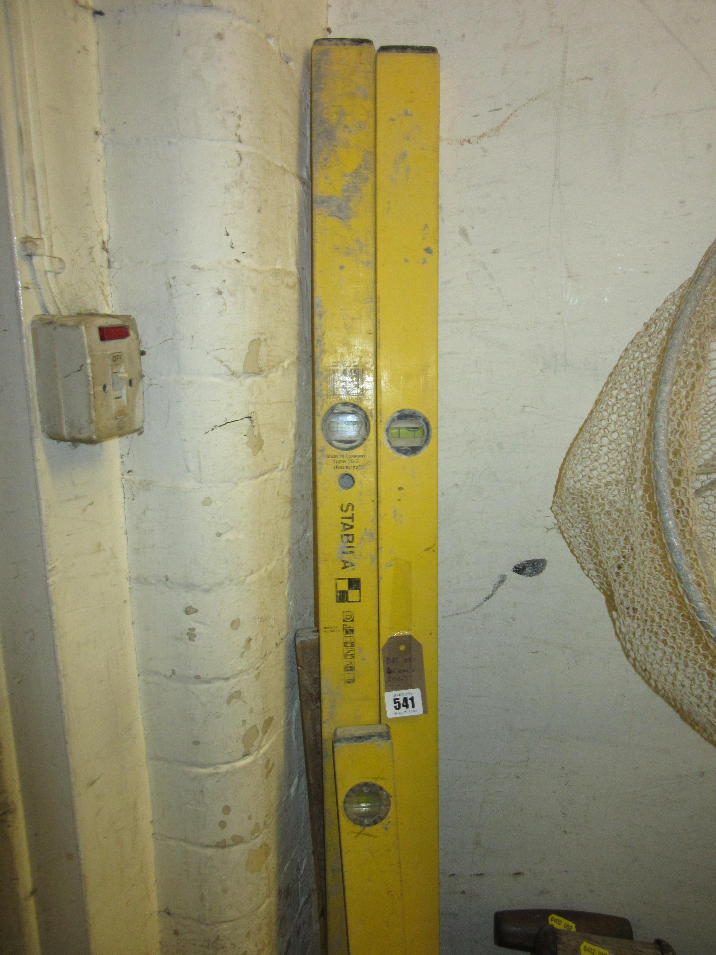 FOUR LARGE SPIRIT LEVELS Image