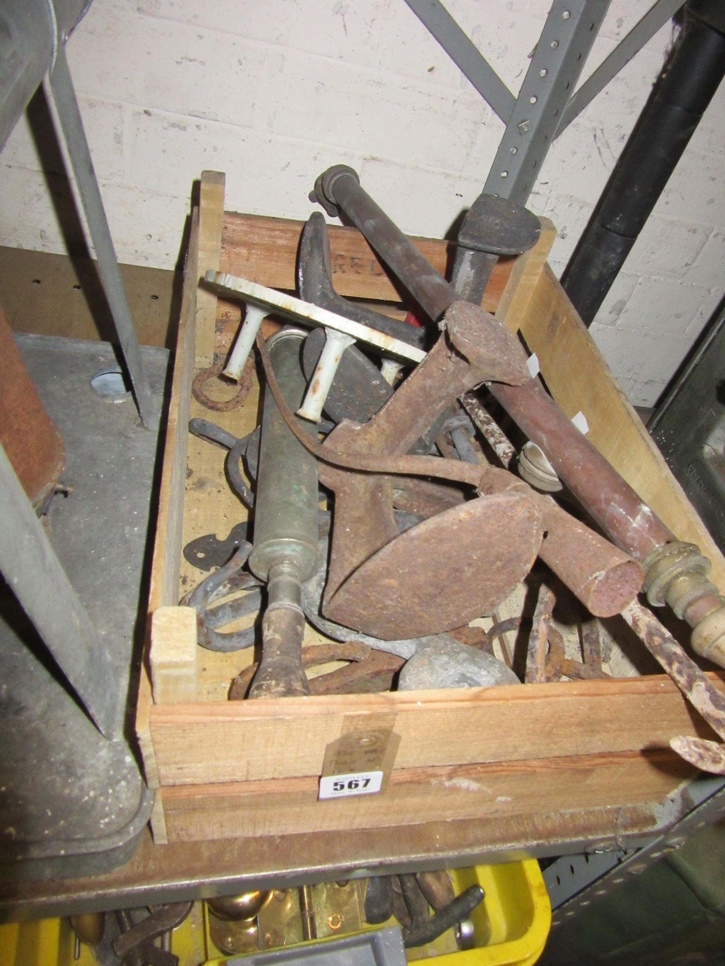 BOX OF IRONWARE Image