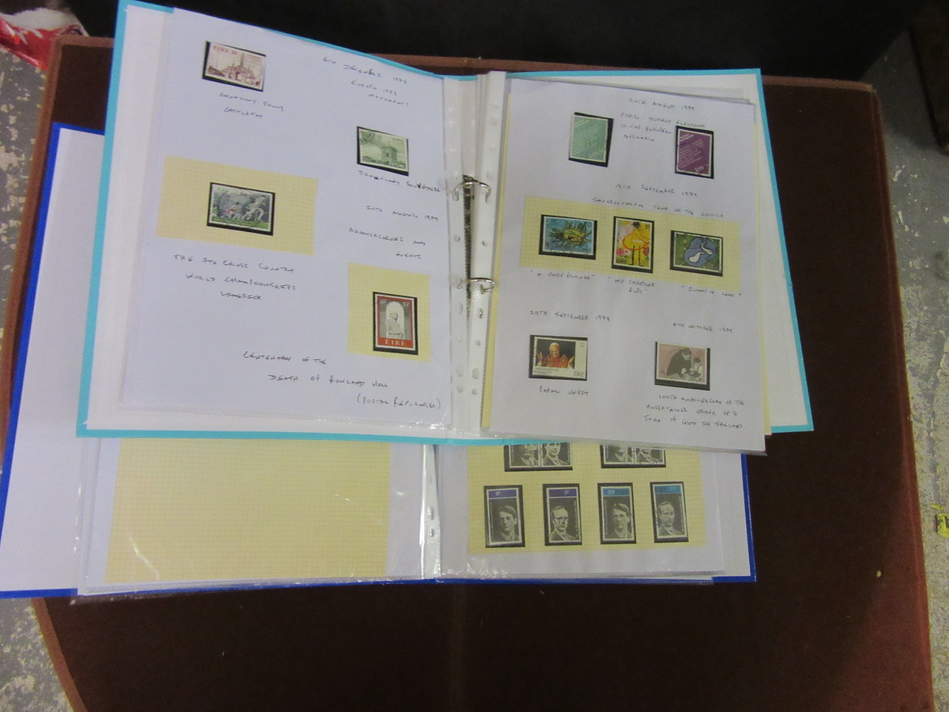 TWO ALBUMS OF IRISH STAMPS 1963 - 83 Image