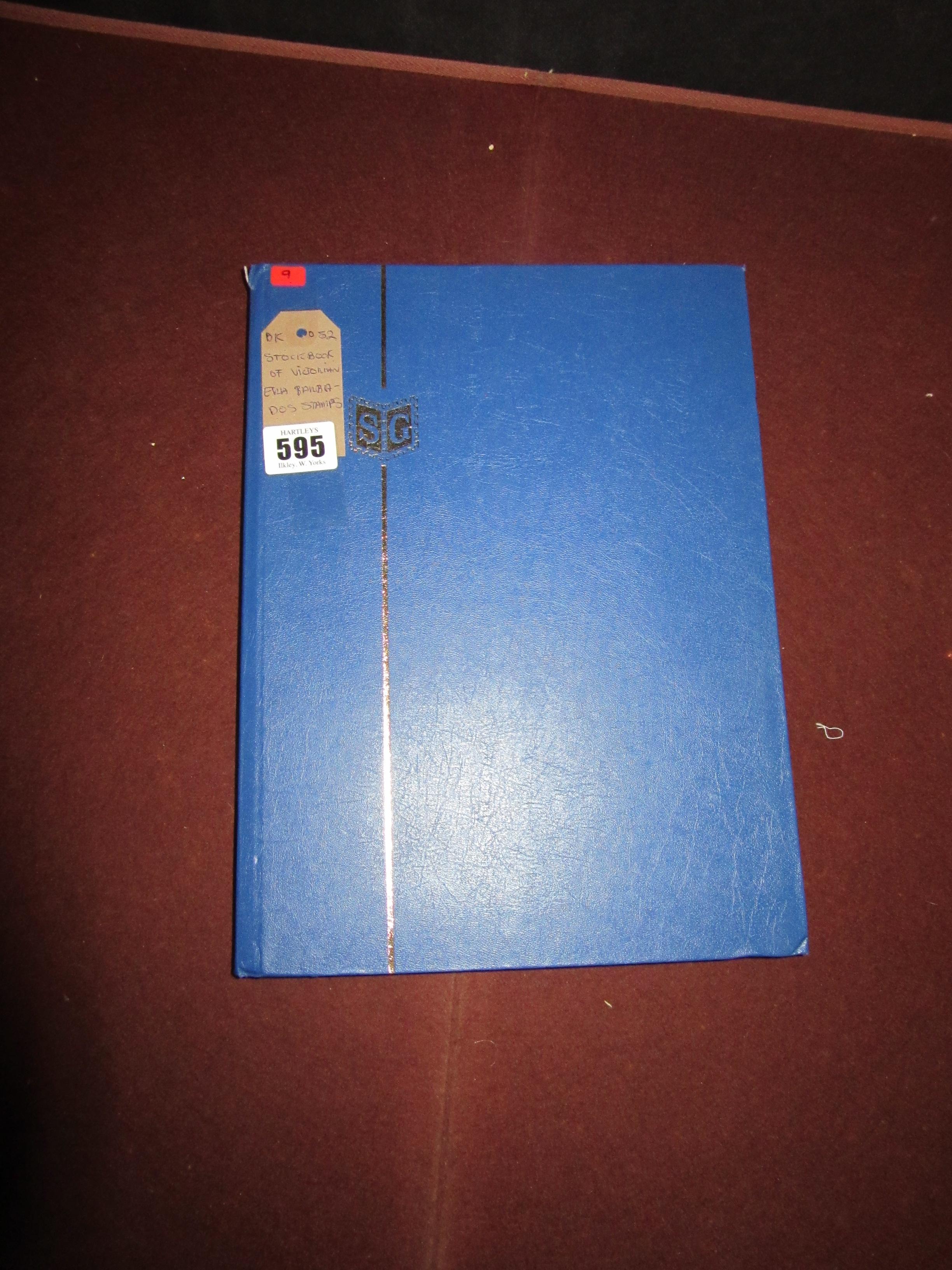 STOCK BOOK OF VICTORIAN ERA BARBADOS STAMPS Image