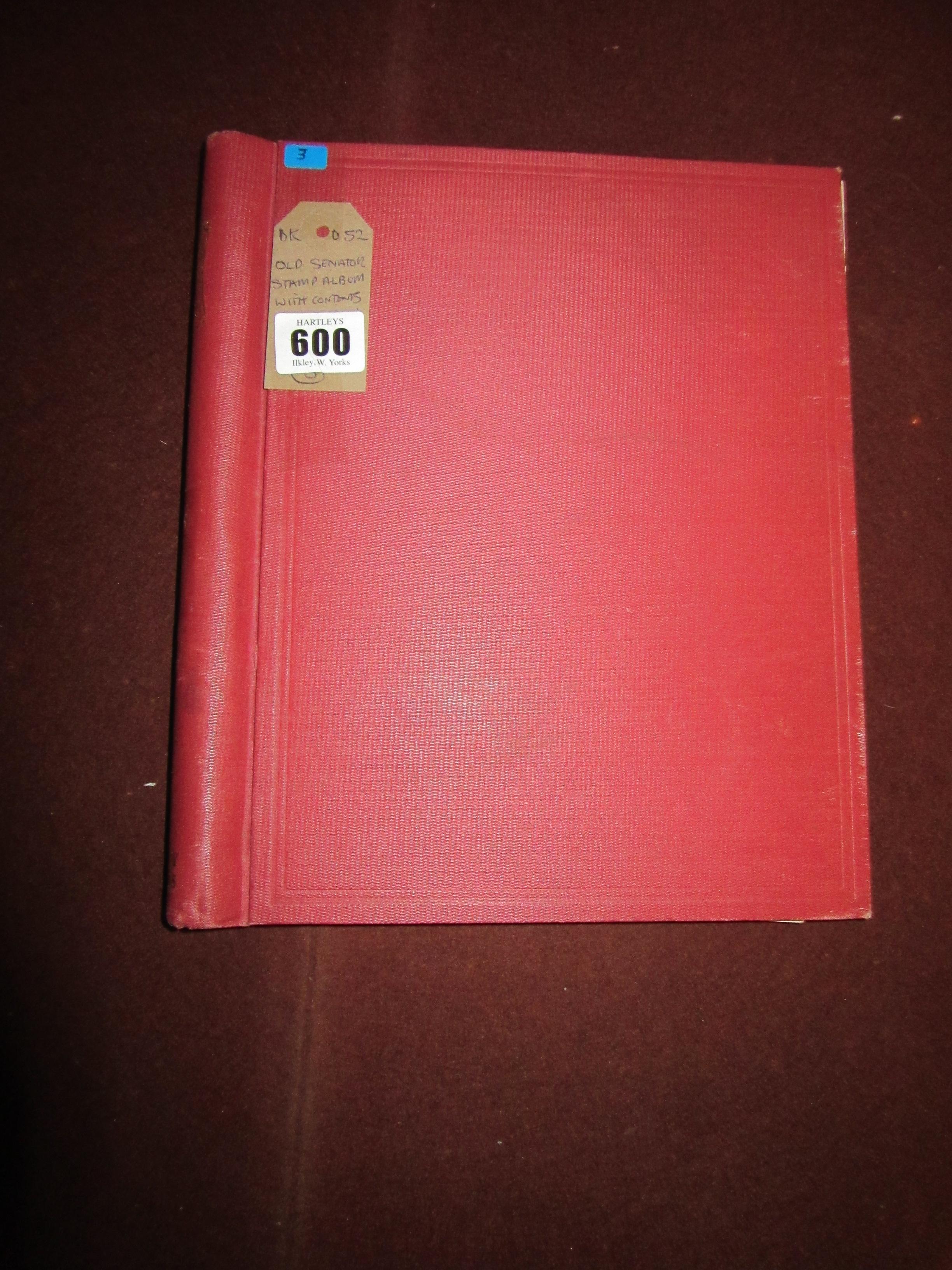 OLD SENATOR STAMP ALBUM WITH CONTENTS Image