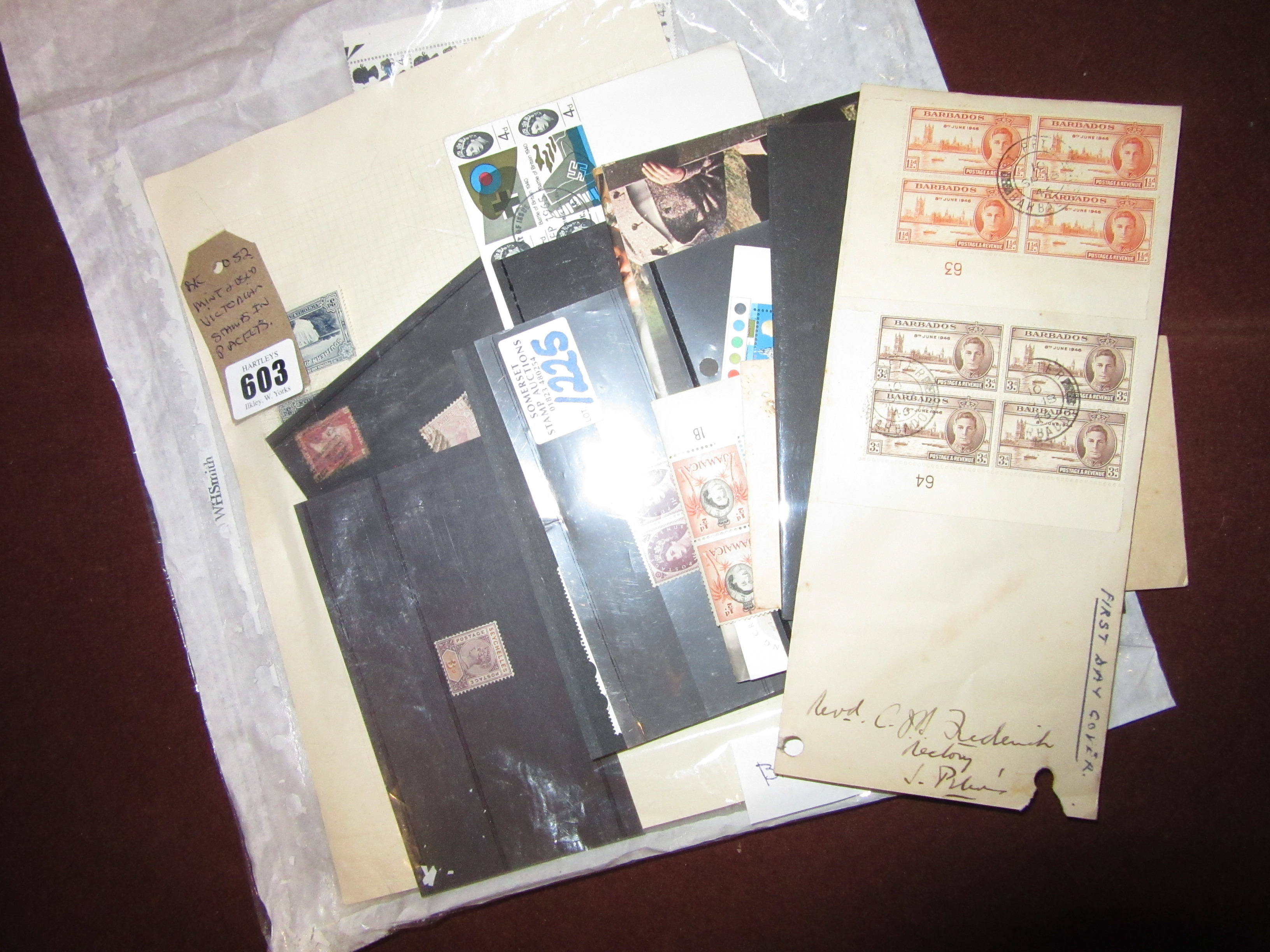 MINT AND USED VICTORIAN STAMPS IN PACKETS Image