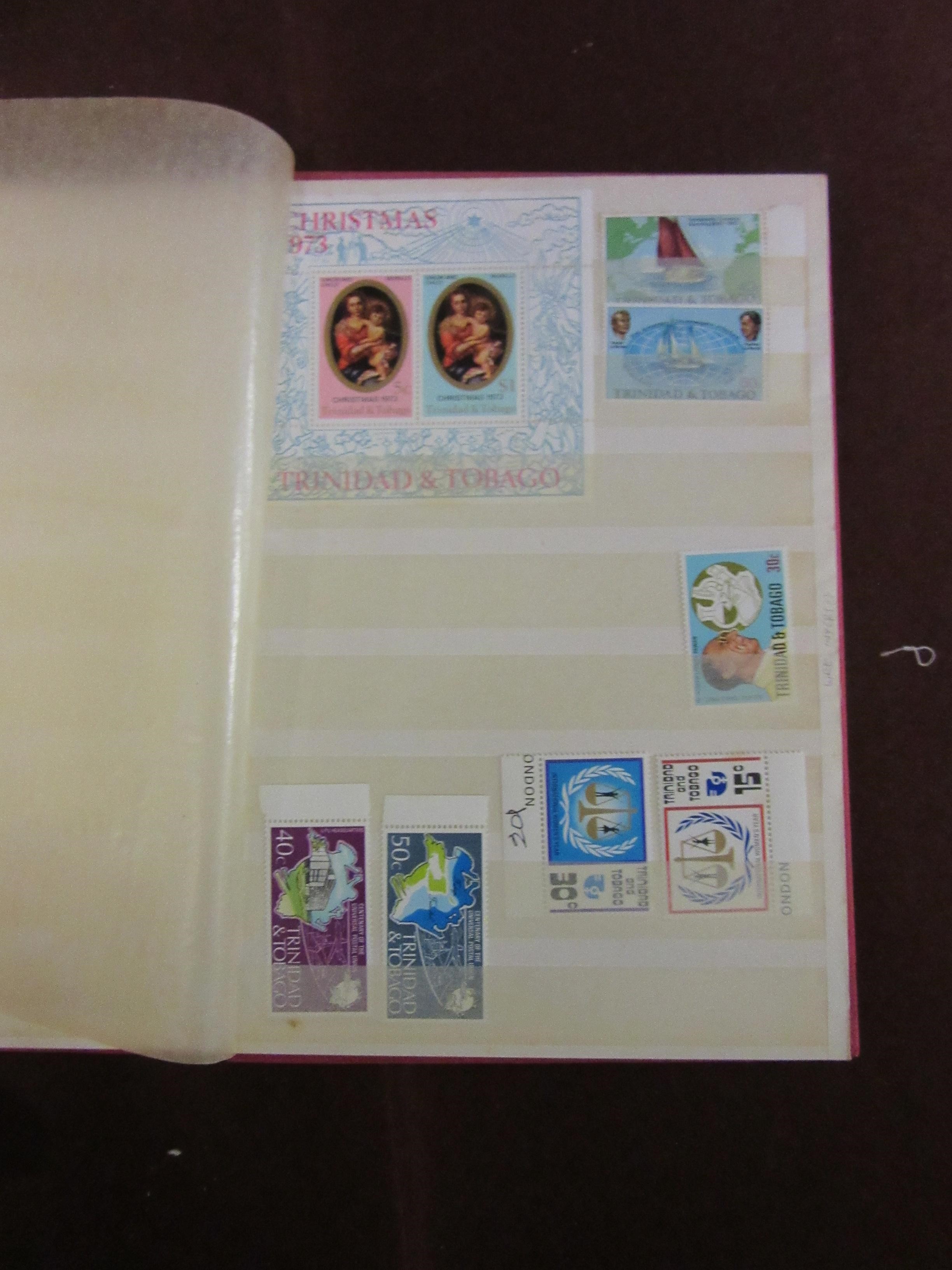 STOCKBOOK OF MINT TRINIDAD AND TOBAGO STAMPS Image