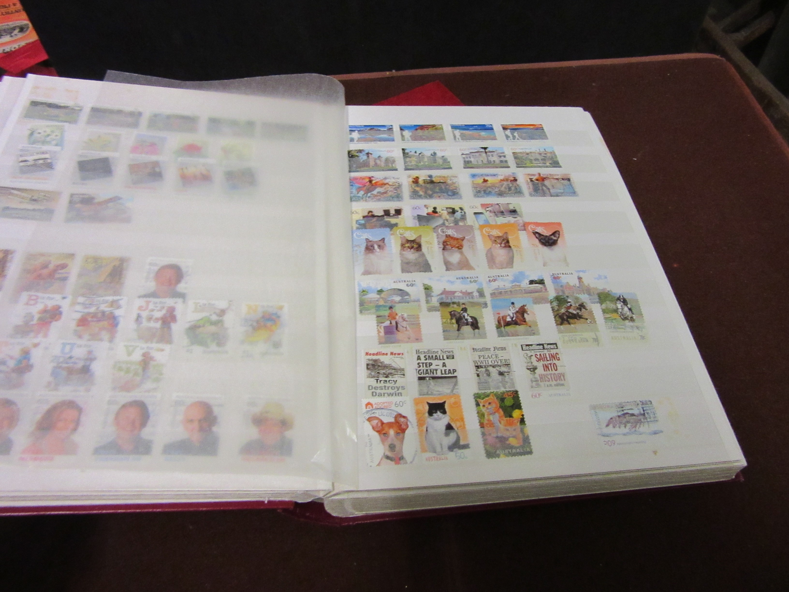 TWO ALBUMS OF AUSTRALIAN STAMPS AND ANOTHER Image