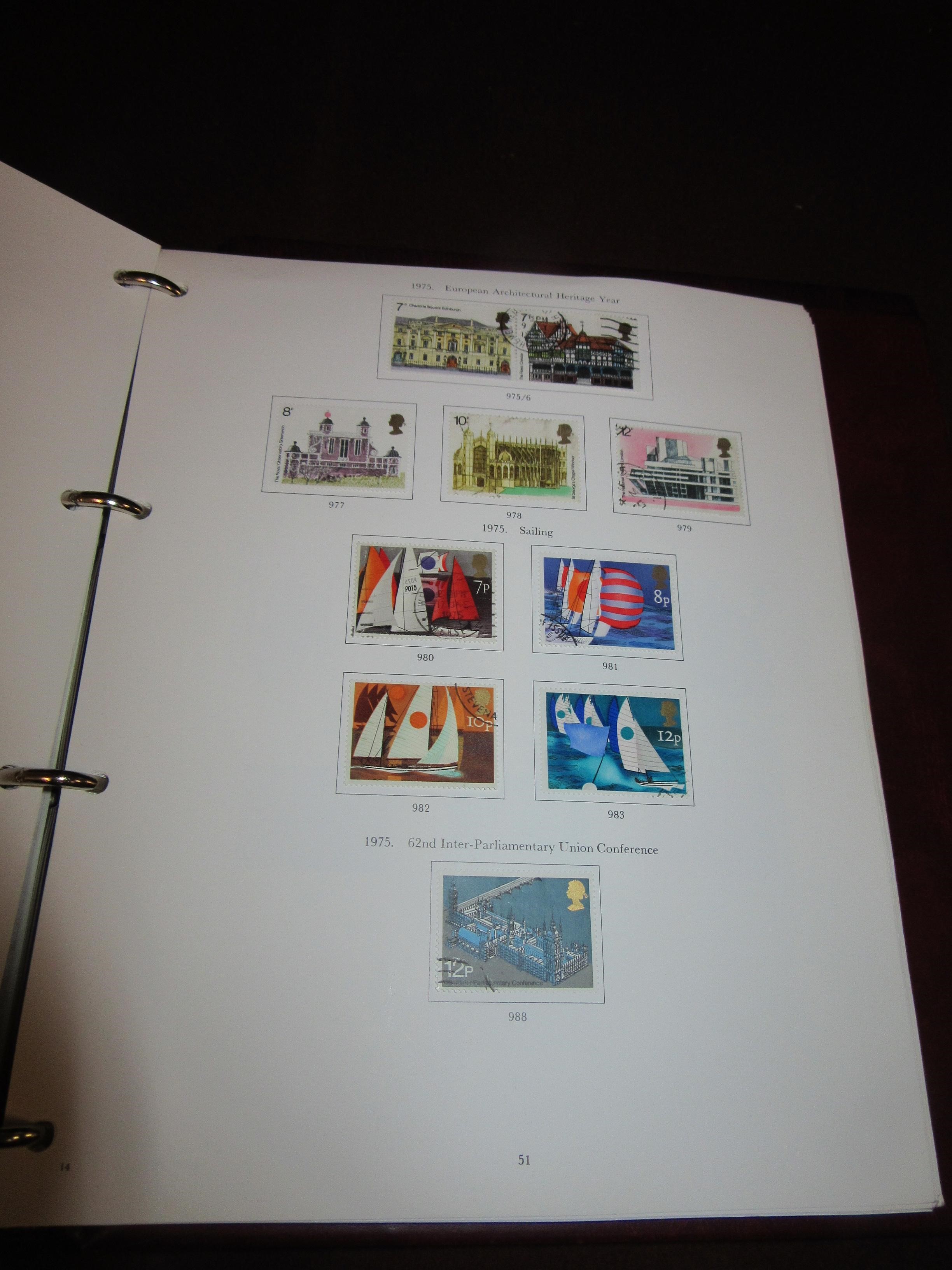TWO ALBUMS OF GB STAMPS CIRCA 1970-1998 Image