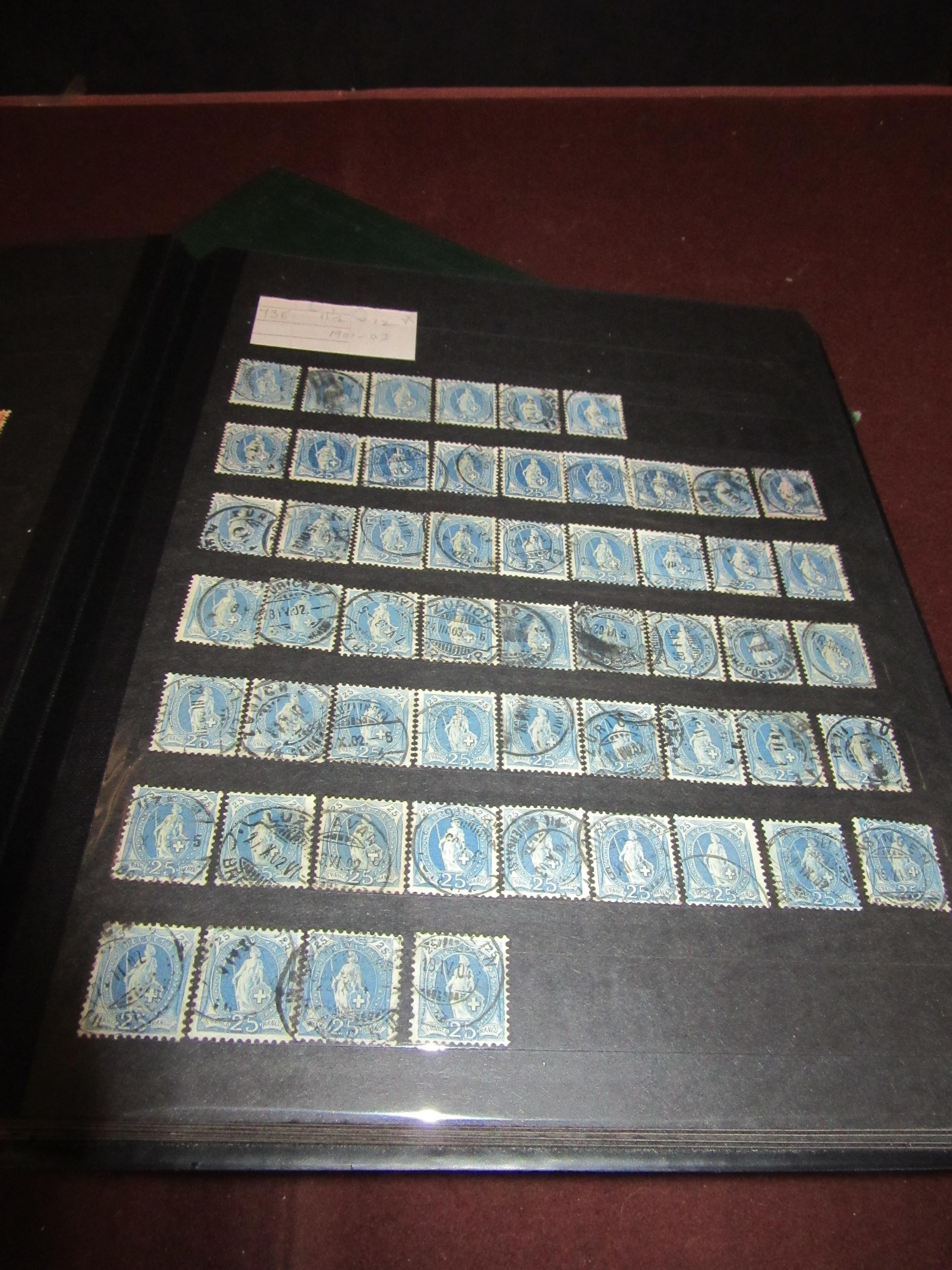 THREE ALBUMS OF SWISS STAMPS CIRCA 1906-1960 Image