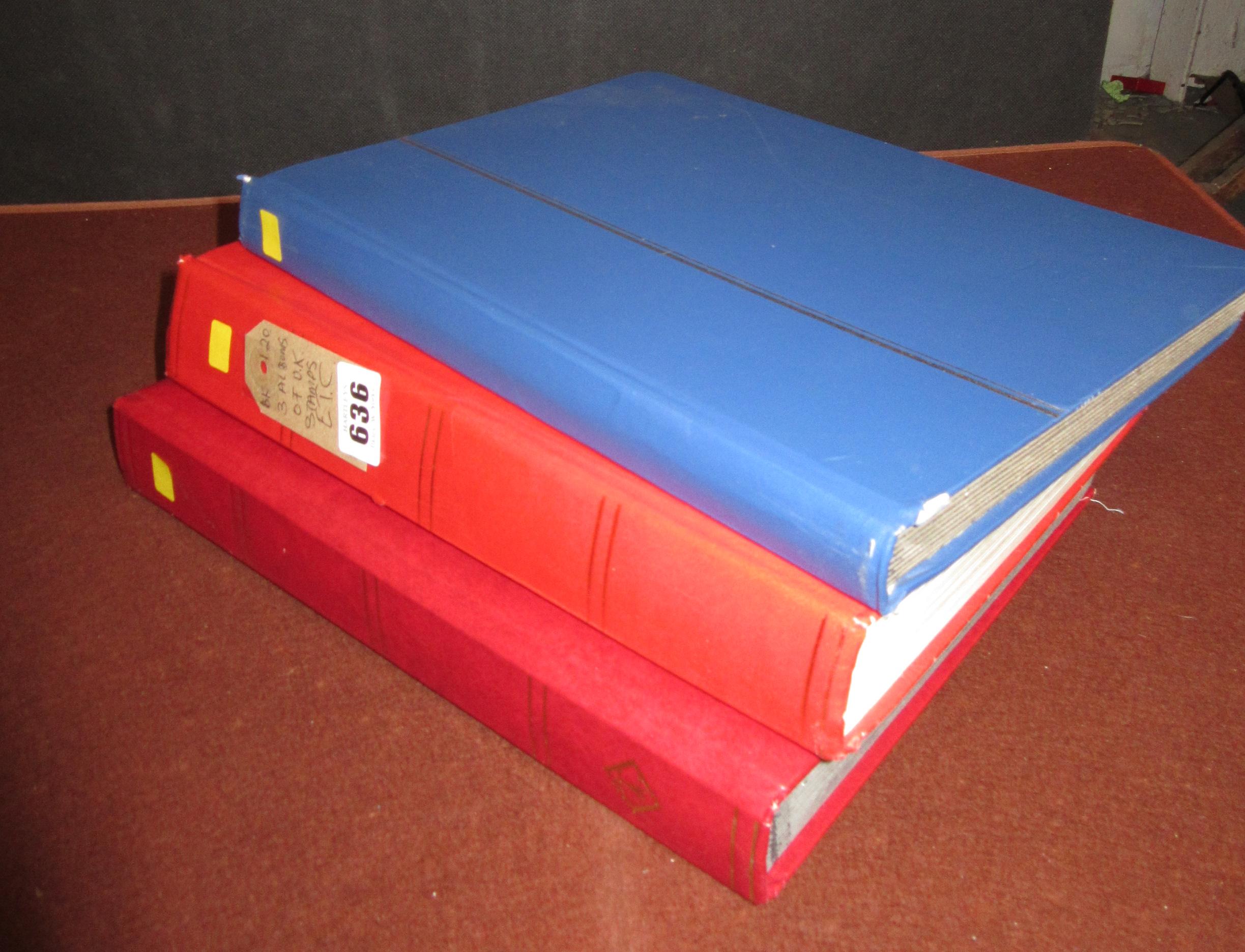 THREE ALBUMS OF UK STAMPS ETC Image