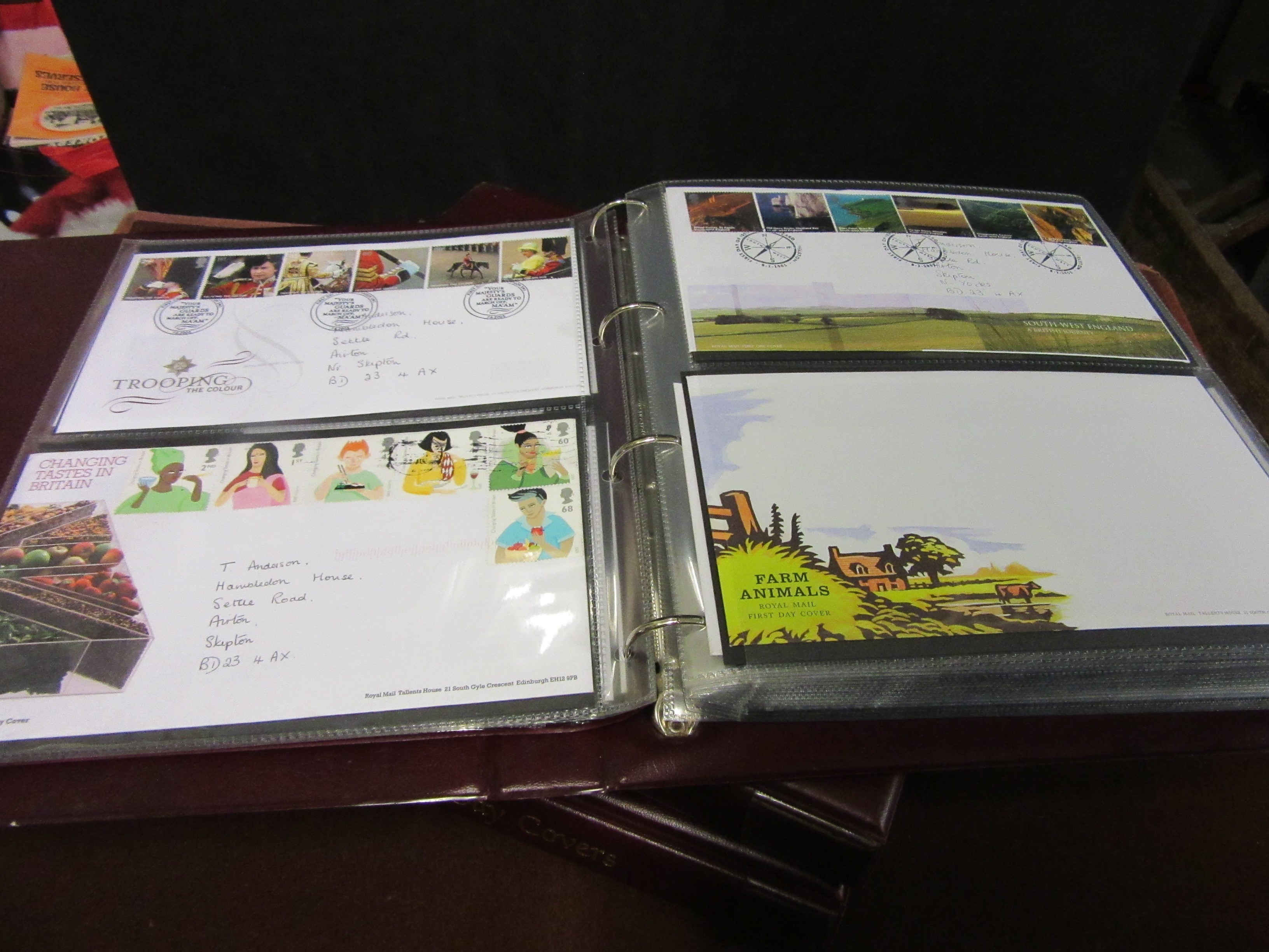 THREE ALBUMS OF MODERN GB FIRST DAY COVERS Image
