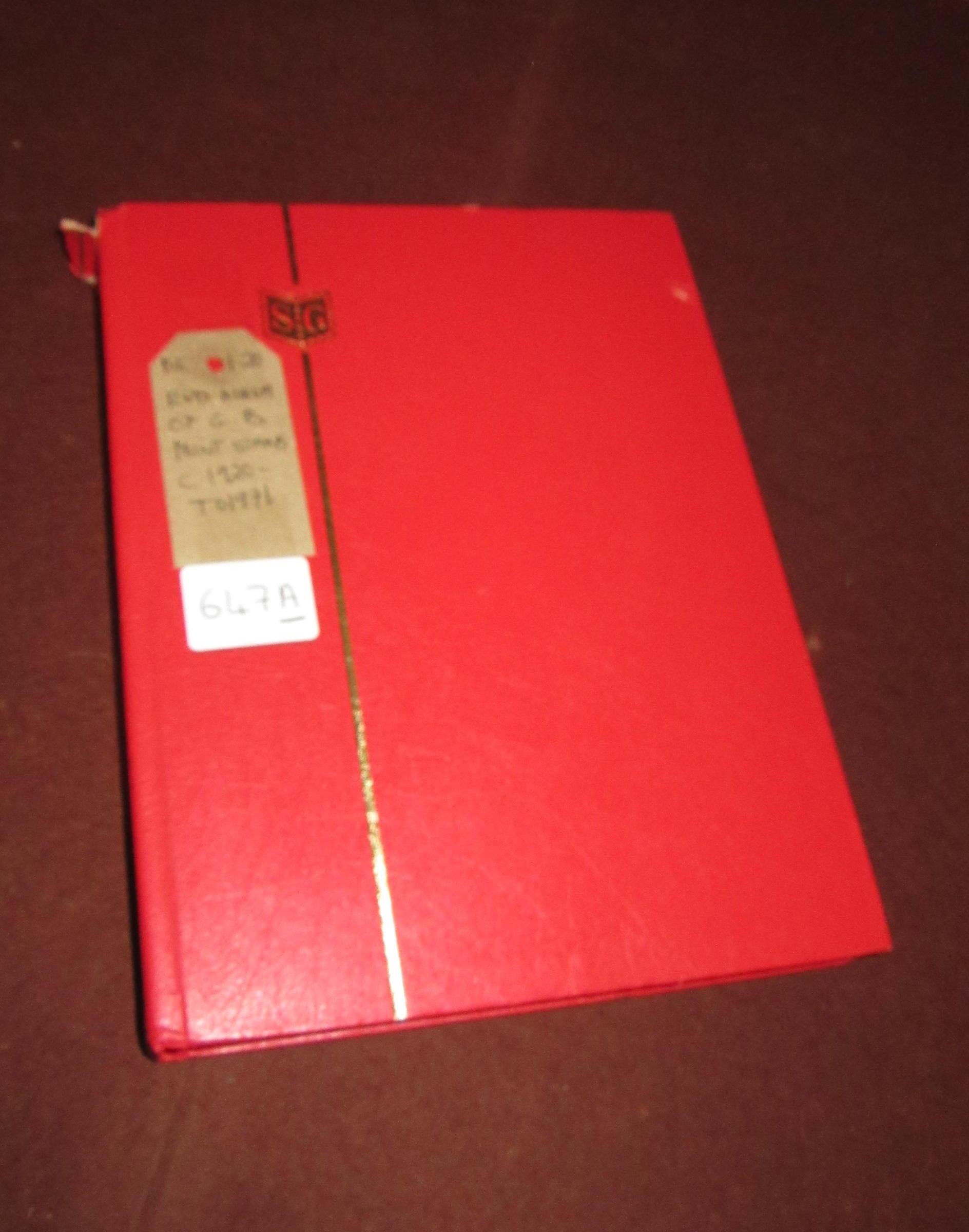 RED ALBUM OF GB MINT STAMPS CIRCA 1920-1971 Image