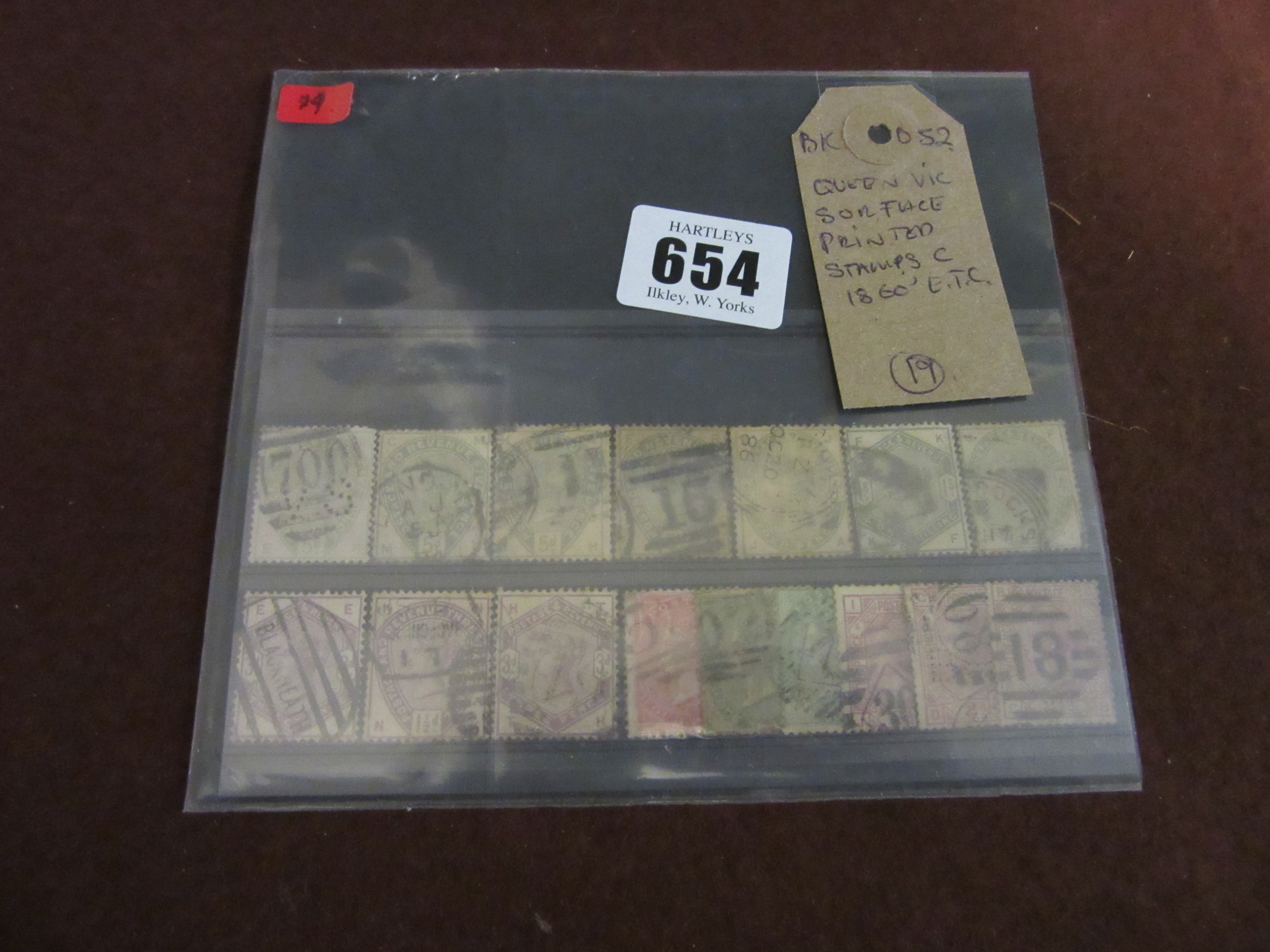 VICTORIAN SURFACE PRINTED STAMPS CIRCA 1860 ETC Image