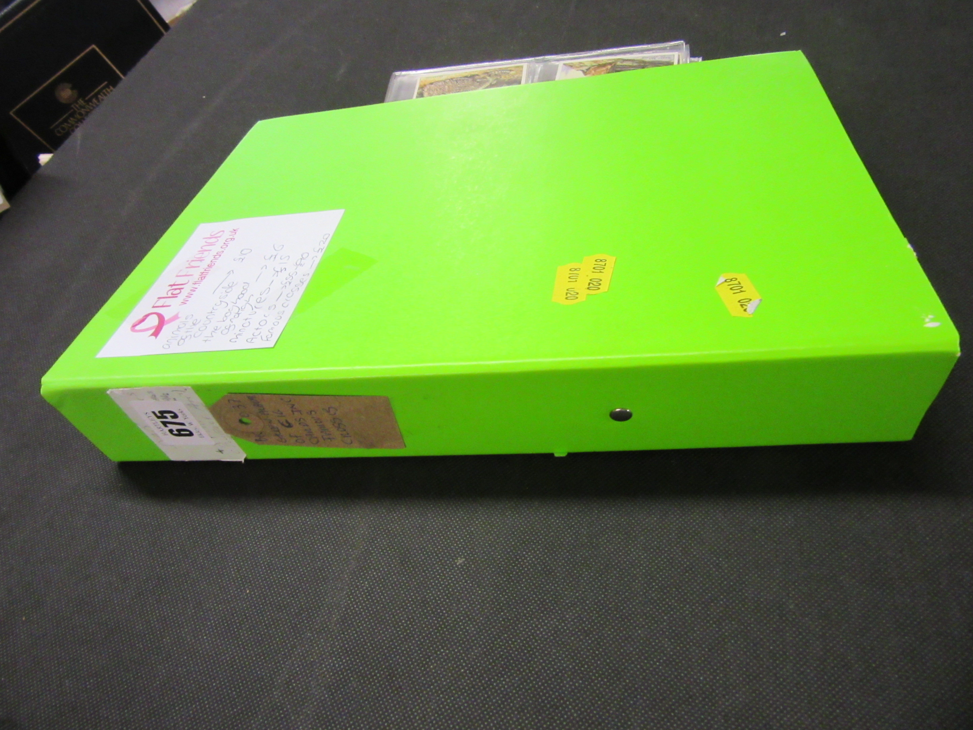 GREEN ALBUM OF CIGARETTE CARDS INCLUDING FAMOUS CROSSES Image