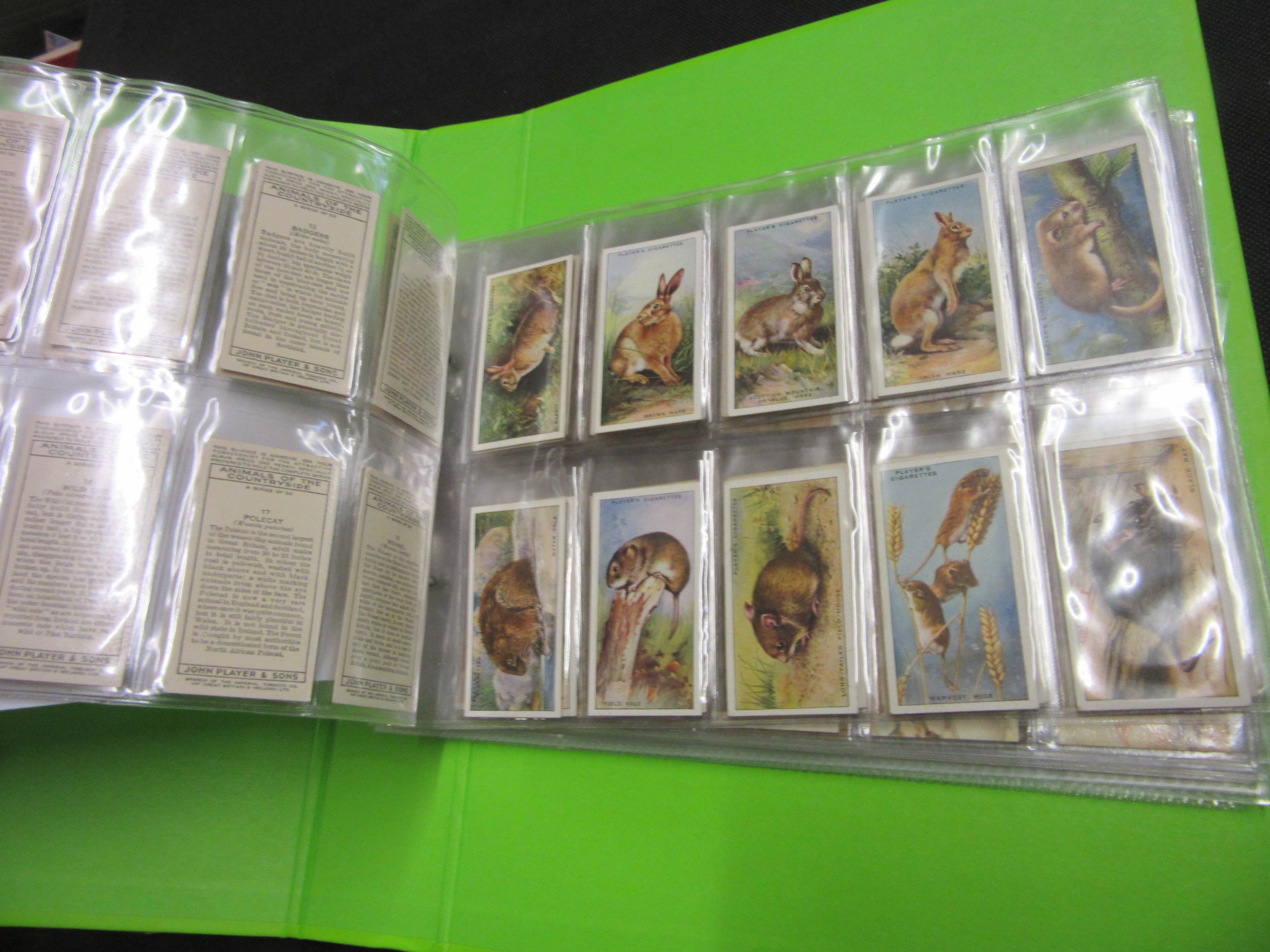GREEN ALBUM OF CIGARETTE CARDS INCLUDING FAMOUS CROSSES Image