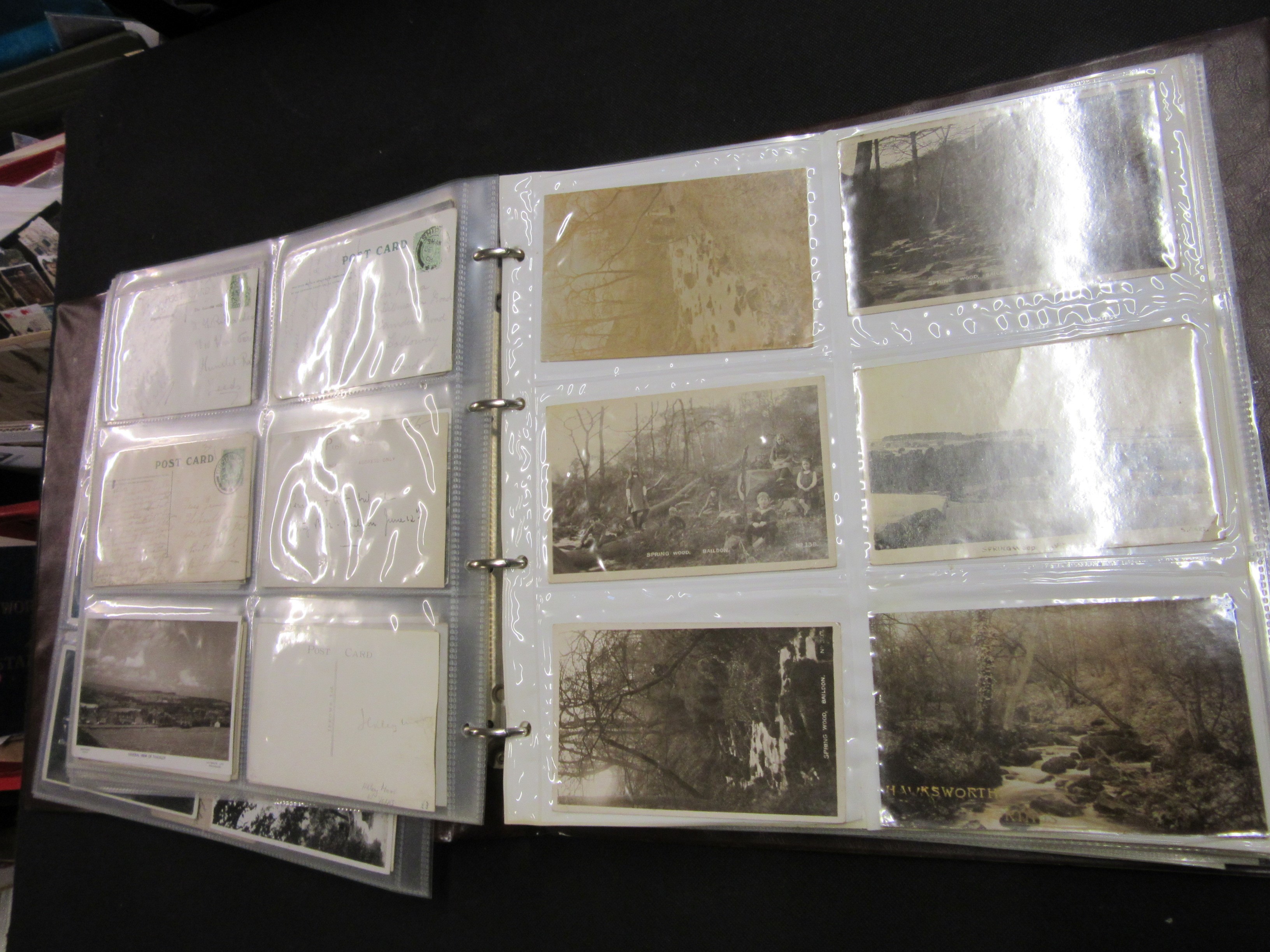 APPROX 300 LOCAL POSTCARDS INCLUDING BAILDON, TONG PARK, SPRINGWOODS AND HAWKSWORTH EXAMPLES Image