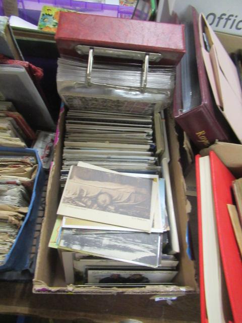 BOX OF POSTCARDS ETC Image