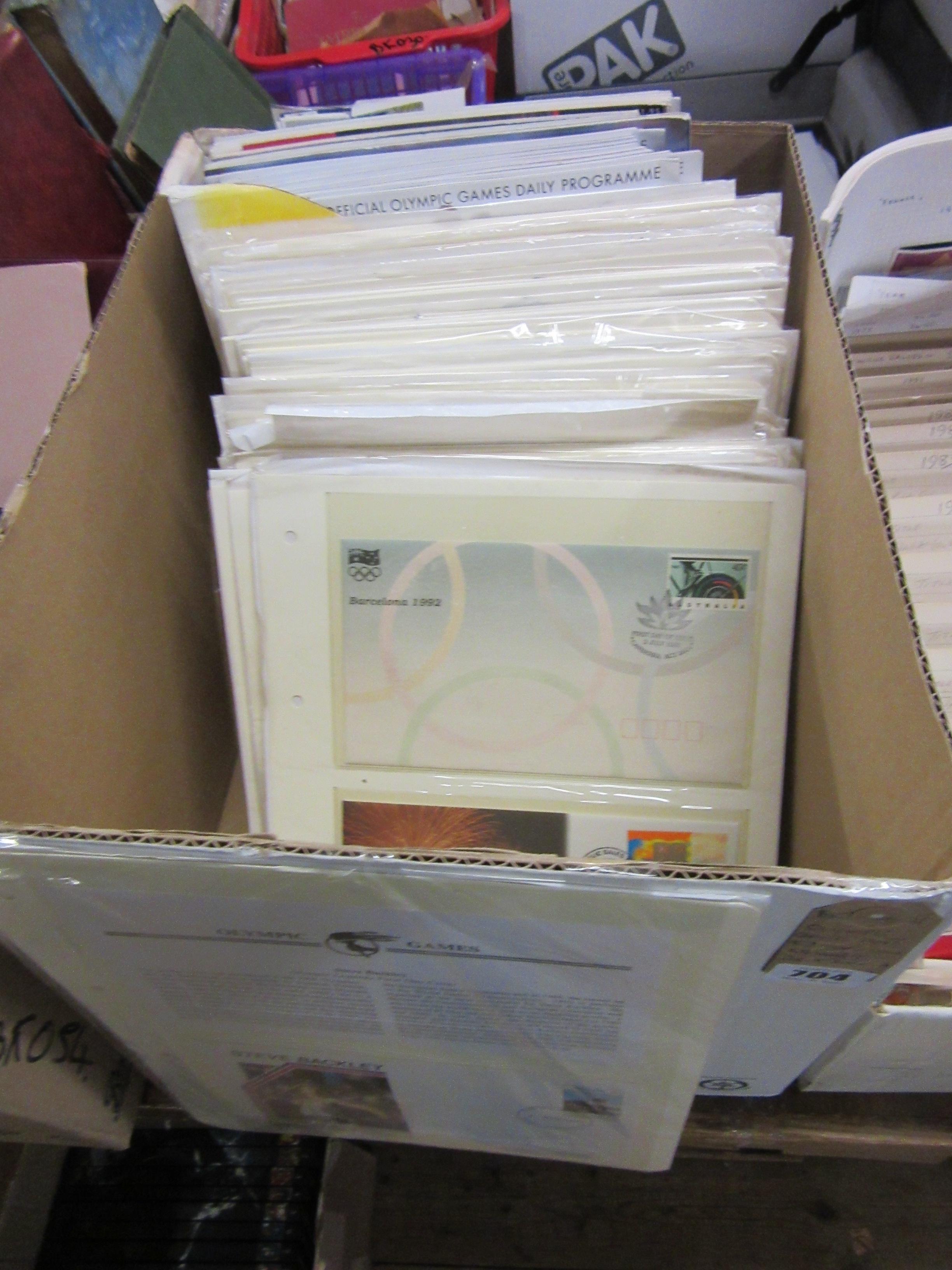 OLYMPIC GAMES MINT FIRST DAY AND COIN COVERS WITH 2012 MAGAZINES Image