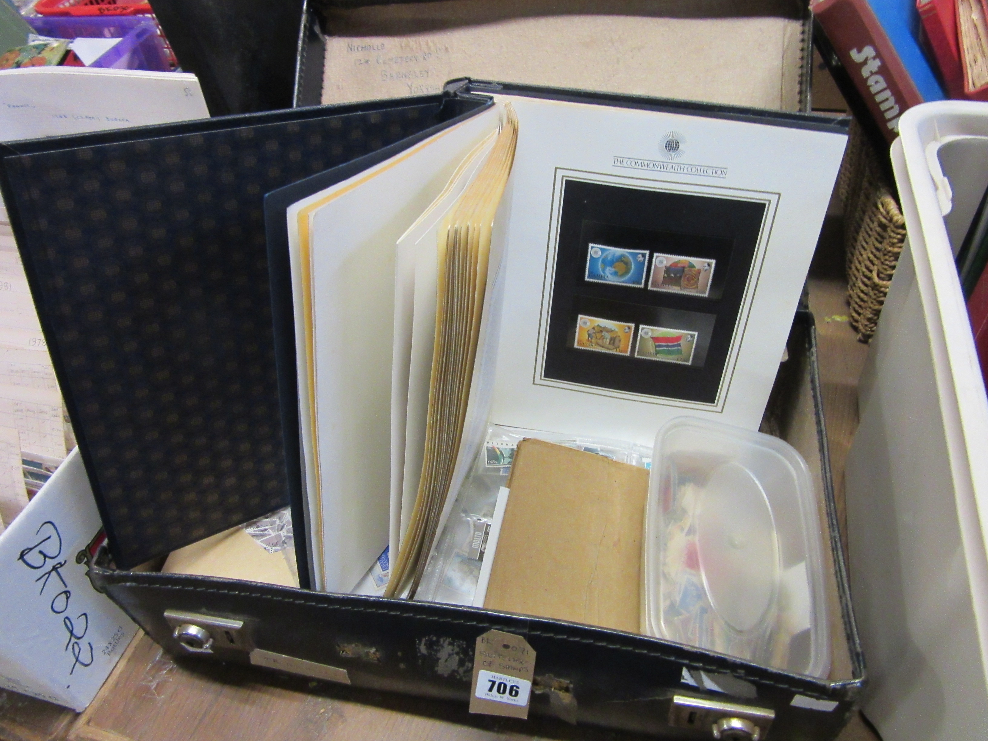 SUITCASE OF STAMPS Image
