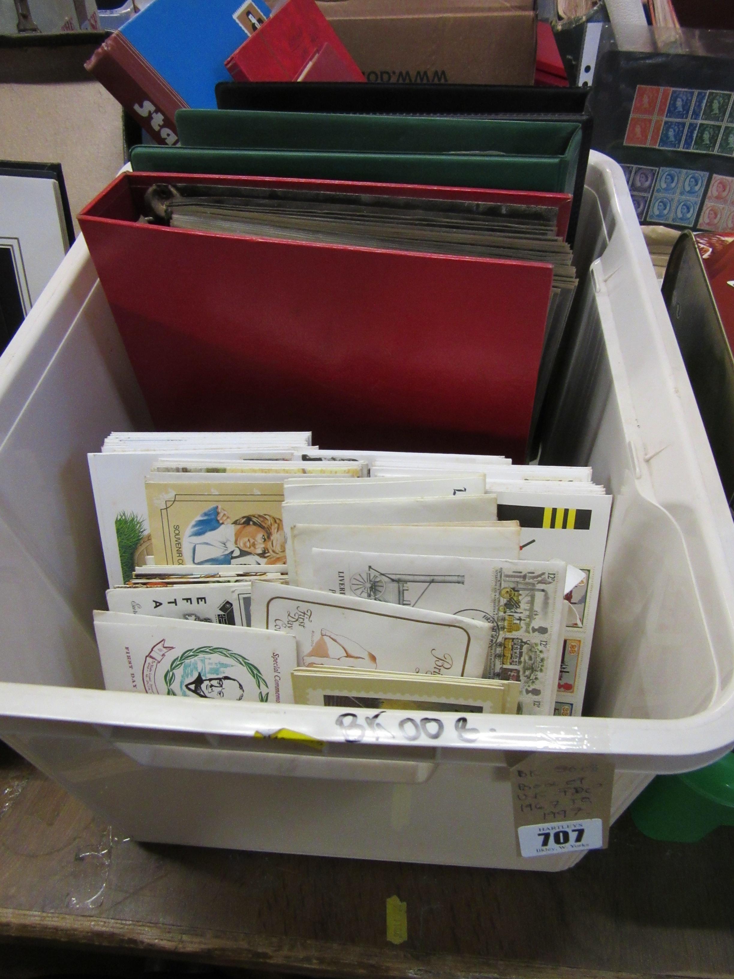 BOX OF UK FIRST DAY COVERS 1967-1997 Image
