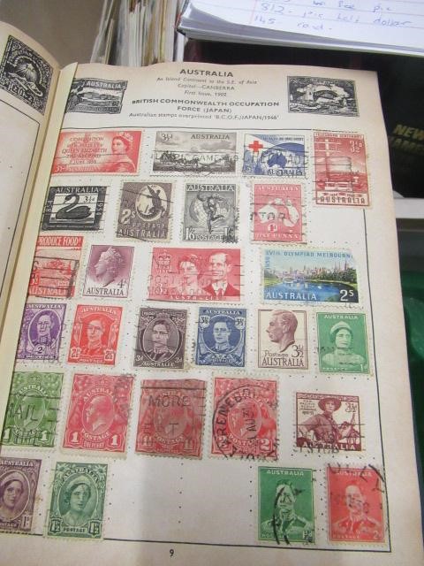 BOX OF STAMPS INCLUDING PENNY BLACK AND STAMP BOOKLETS Image
