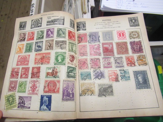 BOX OF STAMPS INCLUDING PENNY BLACK AND STAMP BOOKLETS Image