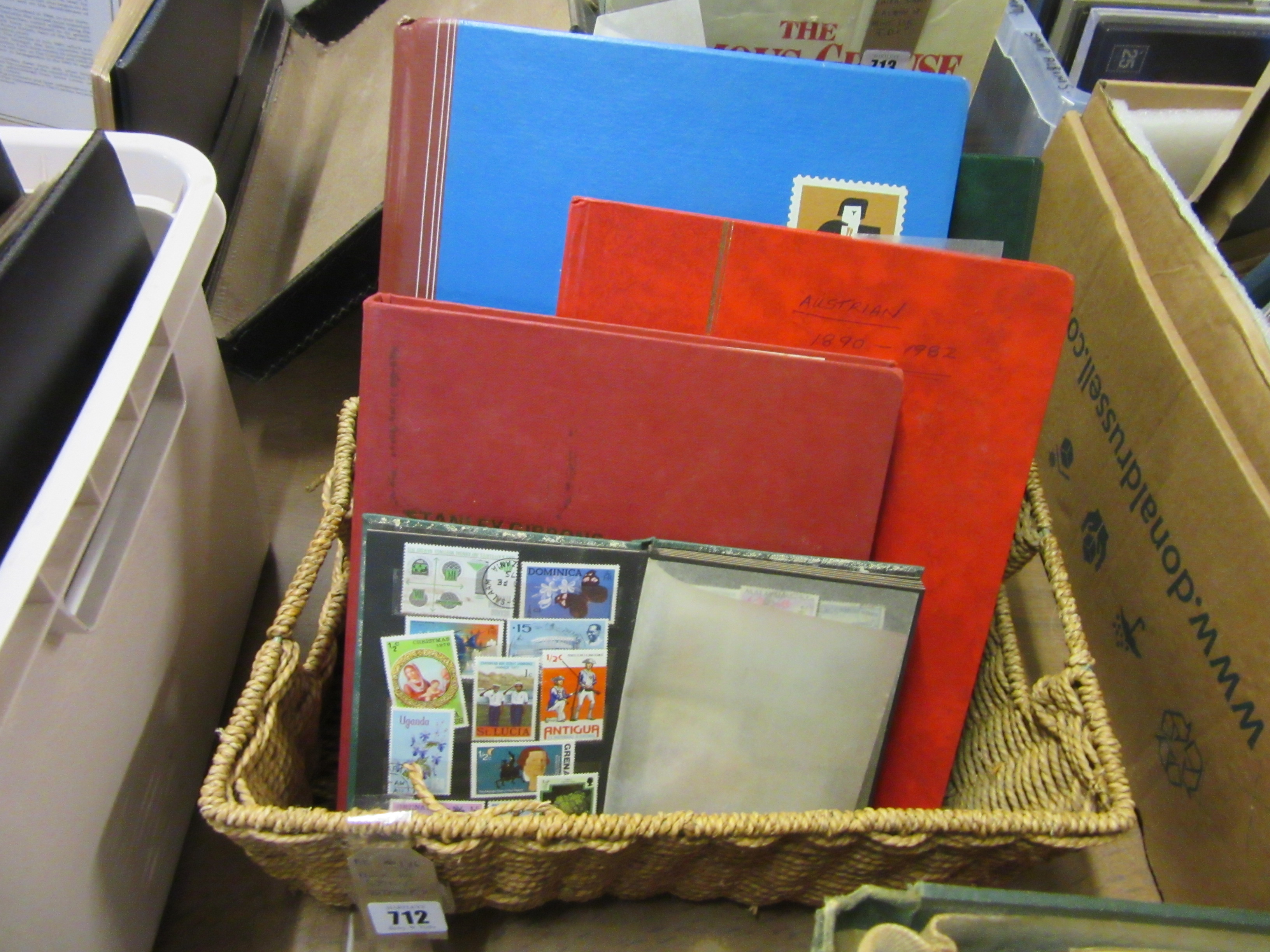 BOX OF WORLD STAMPS Image