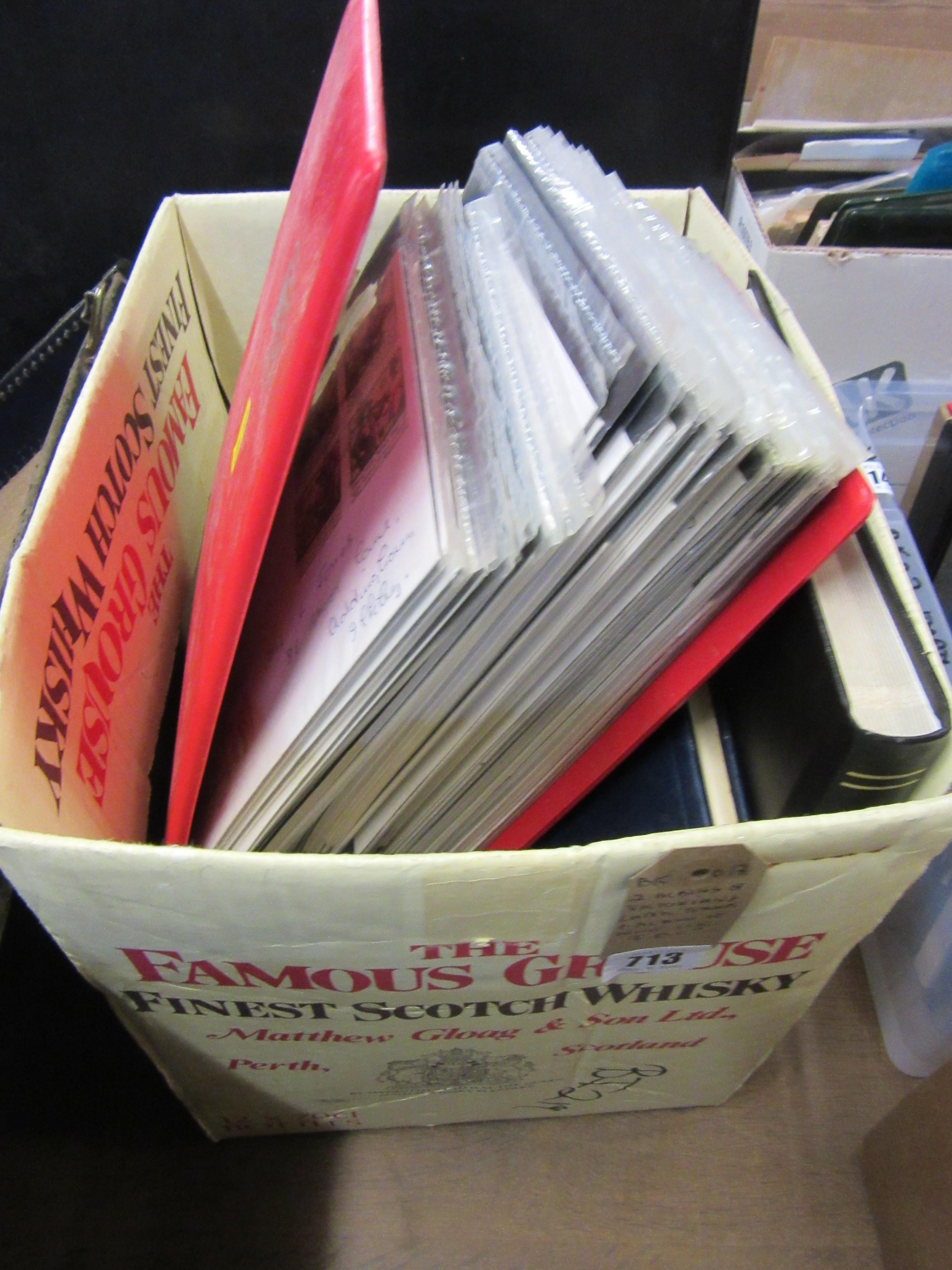 TWO ALBUMS OF VICTORIAN AND LATER STAMPS WITH AN ALBUM OF UK MINT FIRST DAY COVERS Image