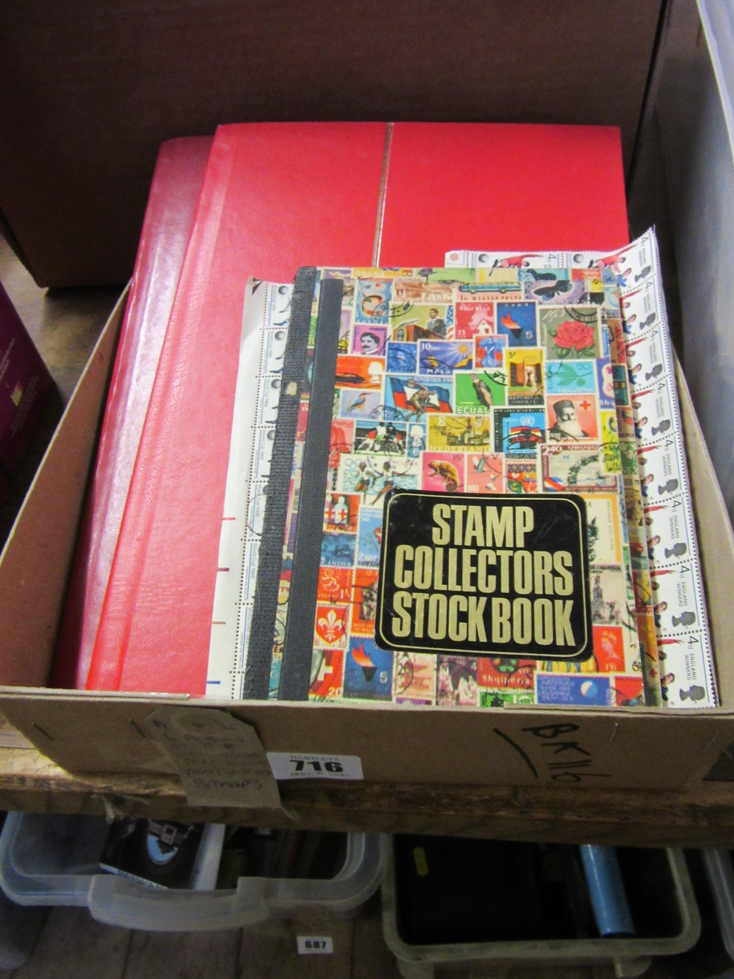 FOUR ALBUMS OF GB AND OVERSEAS TERRITORIES MINT AND USED STAMPS Image