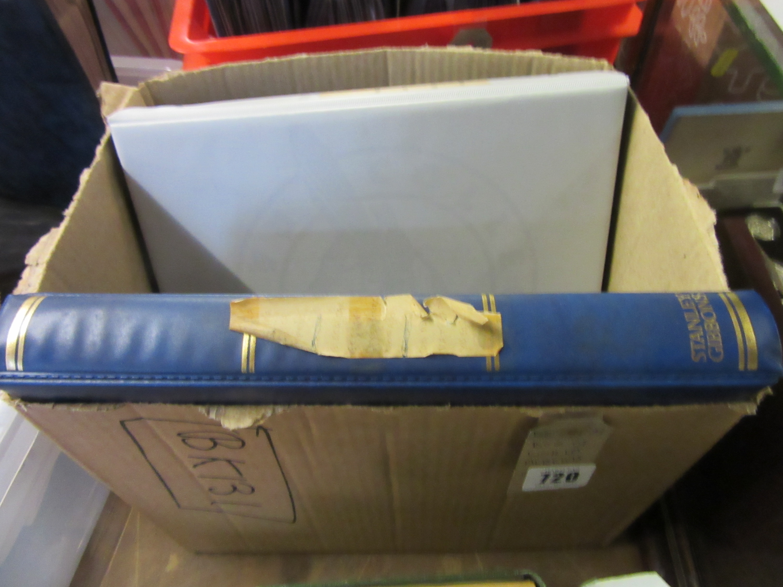 BOX OF WORLD ALBUMS OF STAMPS ETC Image